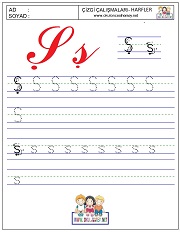 t harfi çizgi çalışması